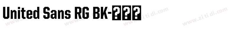 United Sans RG BK字体转换